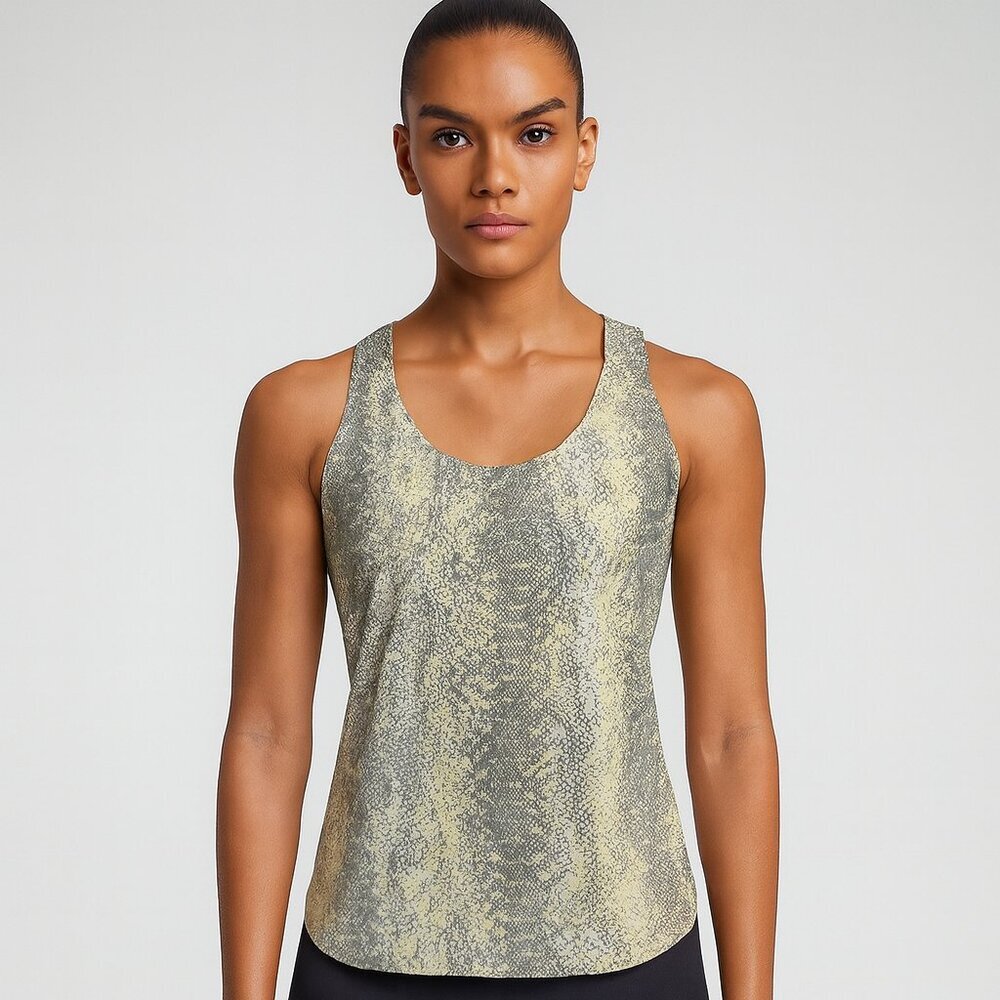 Banana Republic Snake Print Sleeveless Scoop Neck Tank Small